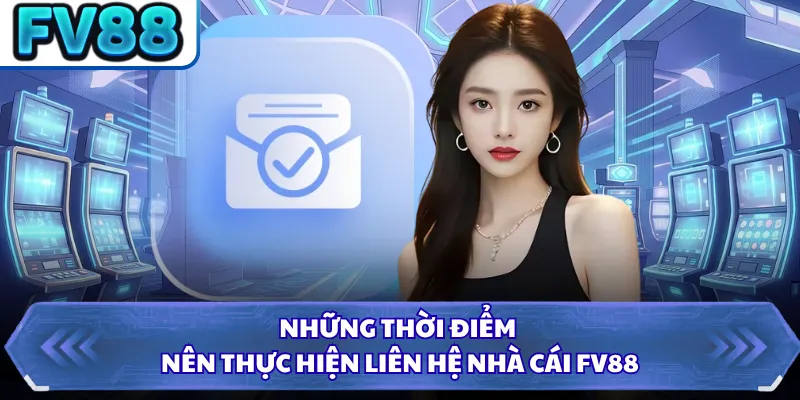 Những thời điểm nên thực hiện liên hệ nhà cái FV88